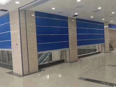 防火卷帘无机布双轨防火卷帘门 商场地下车库消防防火卷帘门图3