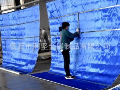 特级无机布防火卷帘门双帘双轨 商场地下车库工程电动消防卷帘门图4