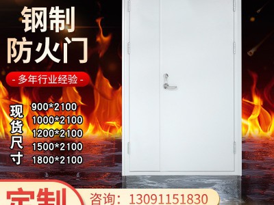 厂家供应钢质防火门钢制双开单开带窗门商场工程通道消防门防火门