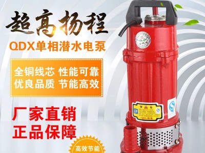 QX潜水泵 QDX家用立式水泵 农田灌溉泵 井用抽水机 铜线潜水电泵图4