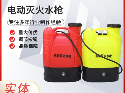 背负式电动灭火水枪森林灭火消防洒水枪往复式电动灭火水枪