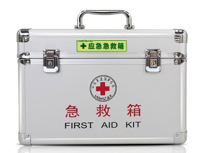 蓝夫 铝合金急救箱 家庭应急 抗压防震应急箱 厂矿校园车载应急图4