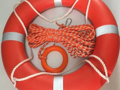 船用应急防汛漂浮圈2.5kg加厚泡沫紧急救生圈海事船舶水域游泳圈图3
