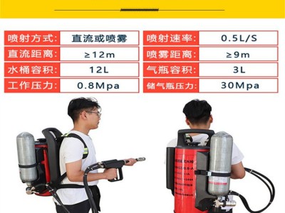 移动式细水雾灭火装置QWLB12背负式细水雾灭火水枪图3
