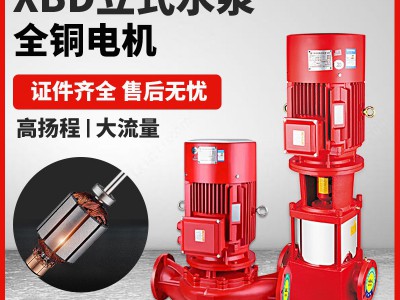 消防水泵XBD立式单级消防泵 室内消火栓给水泵 自动喷淋 泵稳压泵