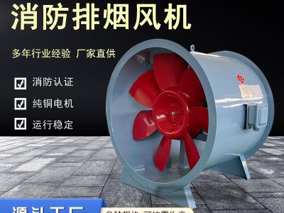 厂家直供轴流式消防排烟风机批发耐高温工业车间低噪音轴流风机图2