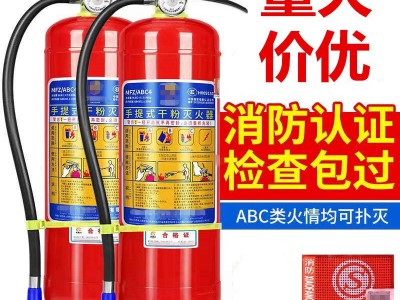 新国标灭火器4kg干粉灭火器厂家生产批发手提式8公斤消防器材图5