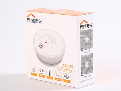 家用烟雾报警器3C消防感烟火灾探测独立式 全方位烟感报警器批发图2