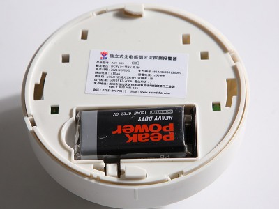 家用烟雾报警器3C消防感烟火灾探测独立式 全方位烟感报警器批发图3
