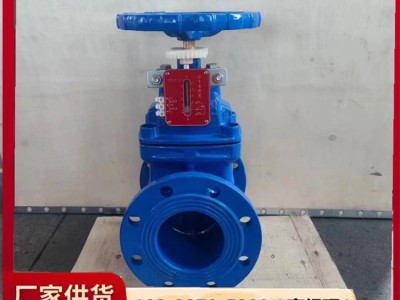 消防法兰信号闸阀 泵房常用明杆弹性座封阀门 DN300 各种颜色可定制图3