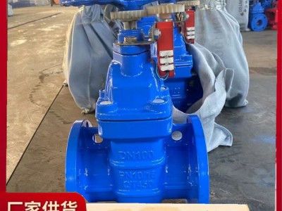 消防法兰信号闸阀 泵房常用明杆弹性座封阀门 DN300 各种颜色可定制图5