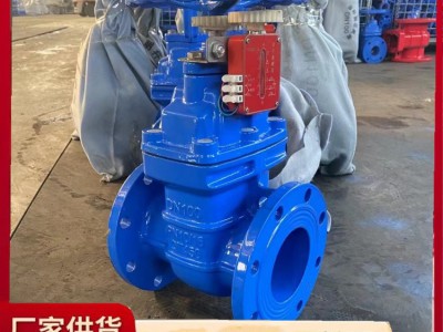 消防法兰信号闸阀 泵房常用明杆弹性座封阀门 DN300 各种颜色可定制图4