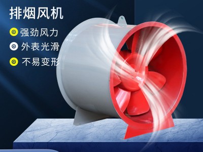地库厂房排烟通风机设备轴流式排烟风机低噪音消防排烟风机图3