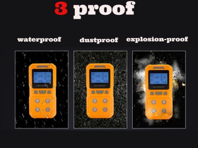 CO/O2/EX/H2S便携式探测报警CO报警器燃气报警器4合1工业传感器