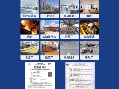 可燃气体探测报警器工业天然气液化气油漆氧气有害浓度泄漏检测仪图5