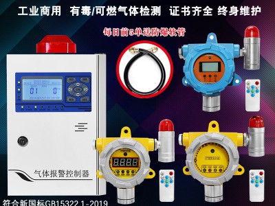 可燃气体探测报警器工业天然气液化气油漆氧气有害浓度泄漏检测仪