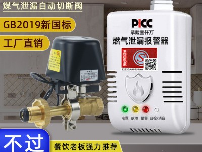 自动燃气报警器天燃气泄漏机械手煤气罐瓶切断阀液化气钢瓶球阀图2