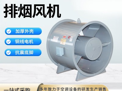 地库厂房设备通风工业消防耐高温混流风机双速低噪轴流式排烟风机图3