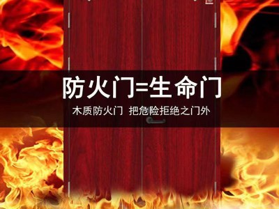 圣福厂家生产 木质隔热隔音防火门 木制消防门 管井门验收无忧图3