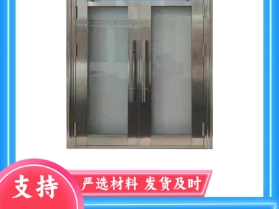 安装 平开防火玻璃门 表面静电喷涂不易生锈 适用于疏散通道图2