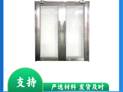 安装 平开防火玻璃门 表面静电喷涂不易生锈 适用于疏散通道