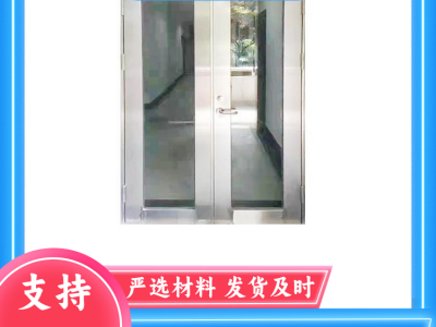 安装 平开防火玻璃门 表面静电喷涂不易生锈 适用于疏散通道图3