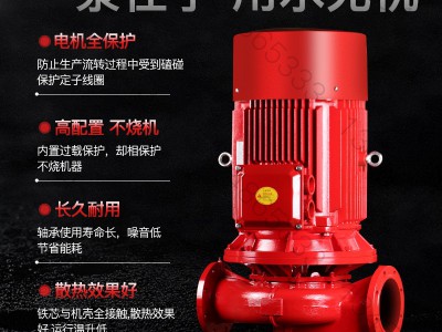 XBD消防水泵立式增稳压机组设备3CF室内外单多级高扬程管道离心泵图3