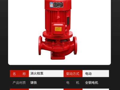 消防水泵增压立式单级消防泵加压给水室内外消防稳压机组成套