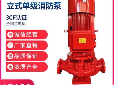冠泉立式单级立式多级卧式单级多级消防泵，消防泵组不锈钢铸铁图2