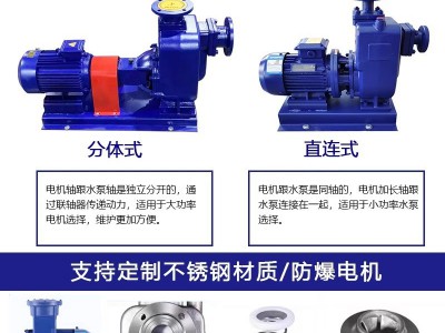 ZW自吸排污泵无堵塞不锈钢防爆自吸泵污水分体式ZX自吸增压清水泵图2