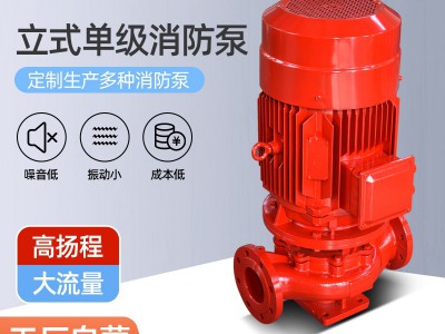 消防泵 管道离心泵增压稳压喷淋消防栓水泵消火栓 立式单级消防泵图3