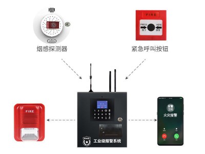 火灾报警器LORA主机消防无线报警主机防区控制面板GSM告警遥控器图5