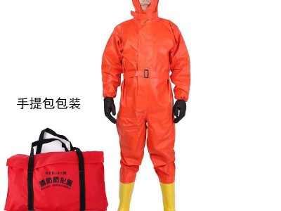 轻型防化服半封闭轻型防护服连体防酸碱防腐蚀服全封闭防毒气图4