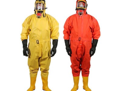 轻型防化服半封闭轻型防护服连体防酸碱防腐蚀服全封闭防毒气图5