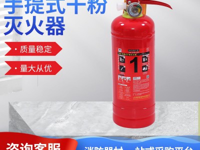 手提式干粉灭火器1kg消防器材车载 家用办公手提式干粉灭火器图3