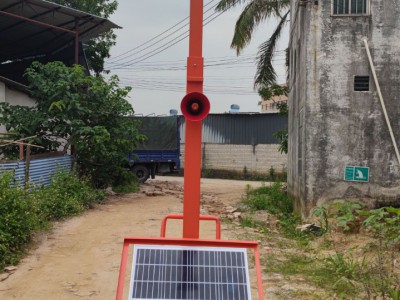 太阳能声光报警器森林防火远程语音提示器红外微波感应报警器图2