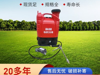 电动灭火水枪 背桶式高压灭火水枪单兵救援工具水枪背囊灭火装备