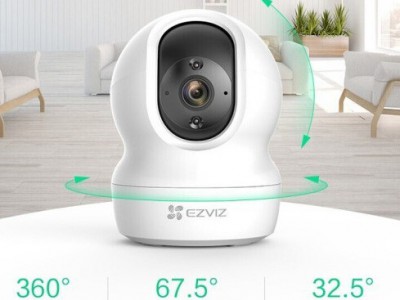 海康威视家用360高清萤石云h6c监控摄像头彩色广角无线室外夜视