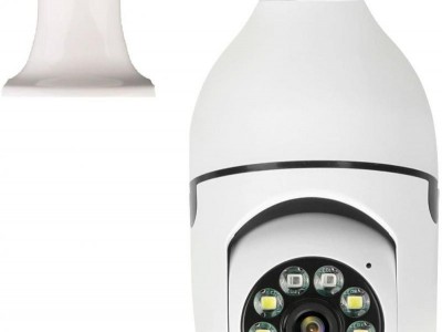 360度灯泡无线摄像头连手机远程家用wifi全彩夜视室内吸顶监控器图2