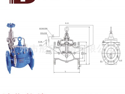 广东水利控制阀 500X泄压/持压阀 500X-16C DN50图4