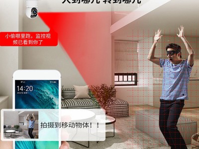 私模五天线摇头机 高清无线wifi网络监控摄像头 手机远程摄像机图3
