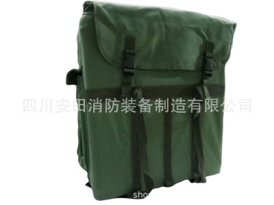 森林消防水带背包 防水牛津布铝合金框架背包防水耐磨双线加固图2