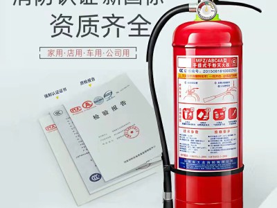 金华国标4KG手提式灭火器批发干粉灭火器消防器材车用家用灭火器图2