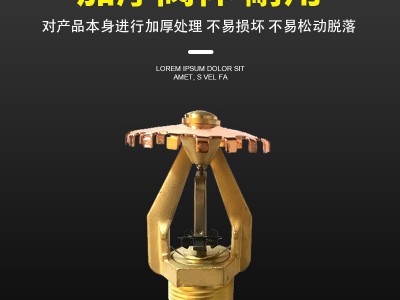 早期抑制快速响应喷头ESFR大流量消防喷头上下喷特殊应用洒水喷头图4