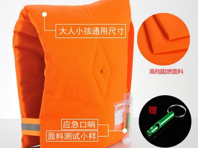 防震防灾兜帽应急抢险防护帽地震头套灾害逃生防砸阻燃头部保护帽图5