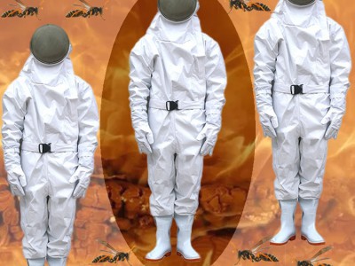 消防防蜂服防蜂衣连体防蜂衣全身连体防蜇服加厚抓马蜂胡蜂服防叮