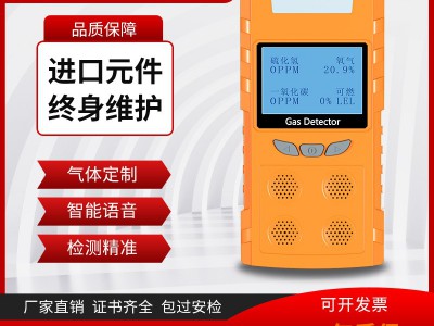 四合一有毒有害气体检测仪可燃氧气一氧化碳硫化氢检测仪隧道工程图3