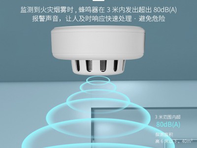 源头厂家独立式光电烟感报警探测器消防专用火灾监测感应警报器图2