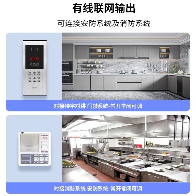 烟雾感应器厨房烟雾报警器办公室商业楼消防烟雾报警探测器蜂鸣器图3