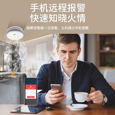 跨境欧洲EN14604火灾烟雾报警器 WIFI智能涂鸦APP远程通知烟感器图4